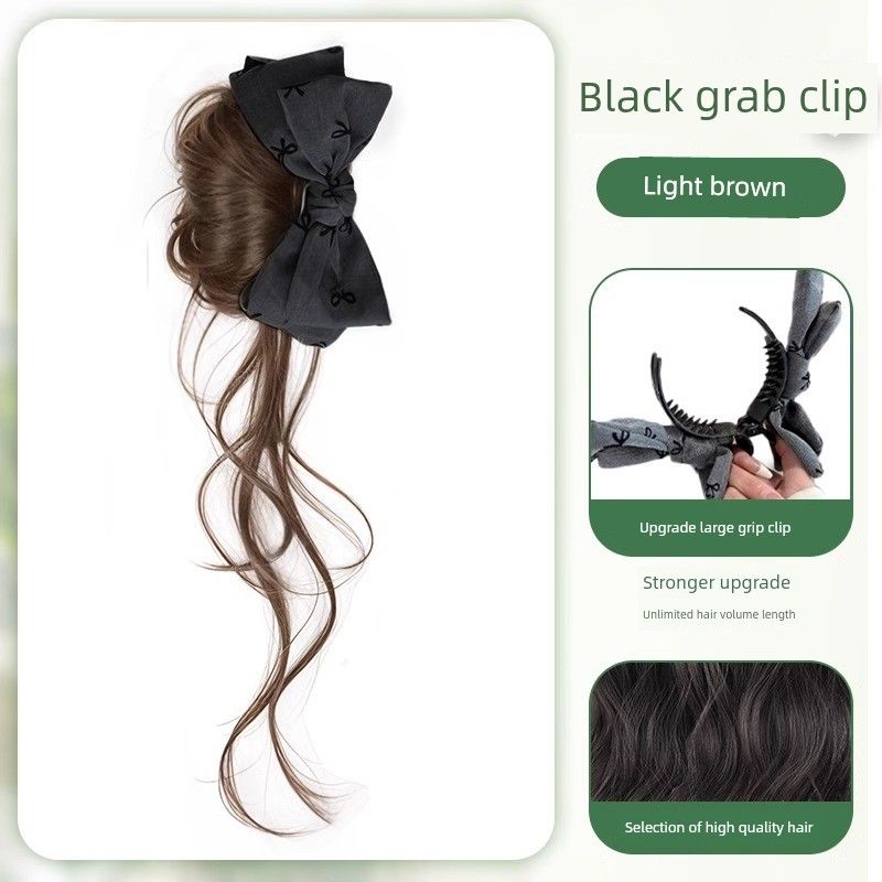 

Низкий пучок Искусственный пучок волос Полузаколка Бант Зажим-краб Серые аксессуары для волос Седая борода дракона Пучок волос в форме бутона Наращивание пучка волос Удобный гаджет Gray square circle [light brown] Black