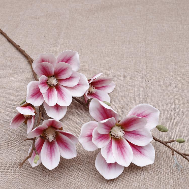 Wedding Fake Flower Decoration Home High Branch Floor 5 Magnolia Flower Simulation Flower