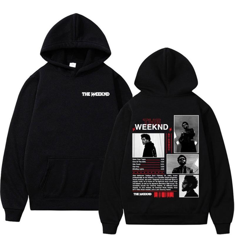 Rapper The Weeknd Grafické mikiny s motivem alba Pánské Dámské Módní Hip Hop Pop Music Mikina Vesta Komfortní Mikina Mikiny