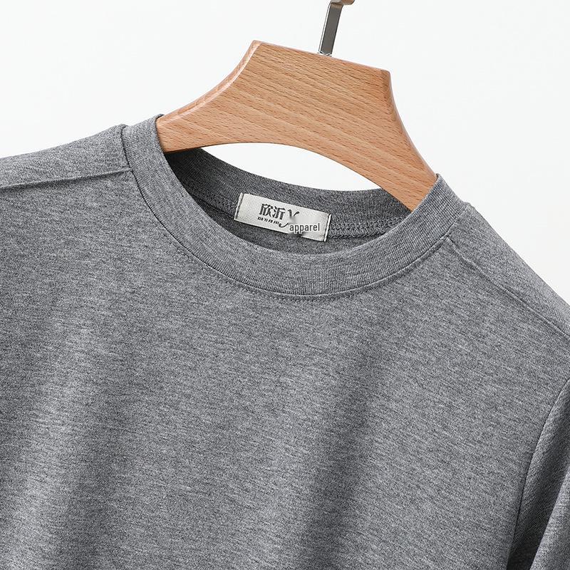 Women's Summer Patchwork Loose T-Shirt with Round Neck and Five-Sleeve Design