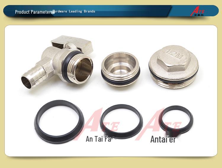 Black Conical O-Ring Gasket Kit: Radiator Drain Valve, Manifold Plug Washer, Inlet & Outlet Valve Seals