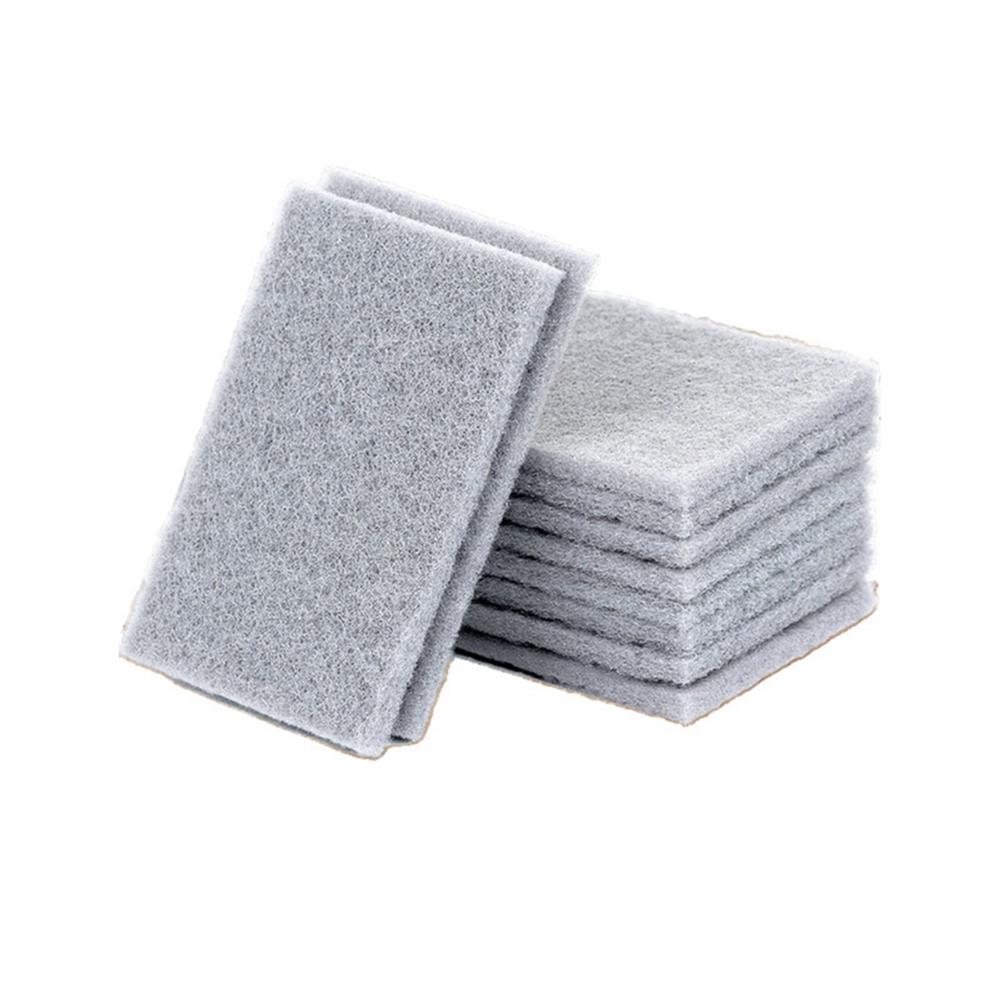 

10pcs Acrylic Scrubbing Pads Kitchen Household Stain Removal Cleaning Rag Sponge Dish Towel