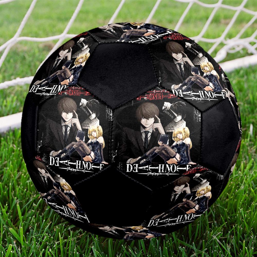 Death Note Indoor Soccer Ball Colorful All Ages Size 5 Machine Stitched PVC Competition Ready Durable High-Bounce