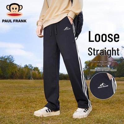 Men's Side Stripe Straight Leg Casual Pants