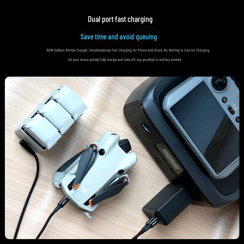 LKTOP 100W GaN Fast Charger for DJI Drones