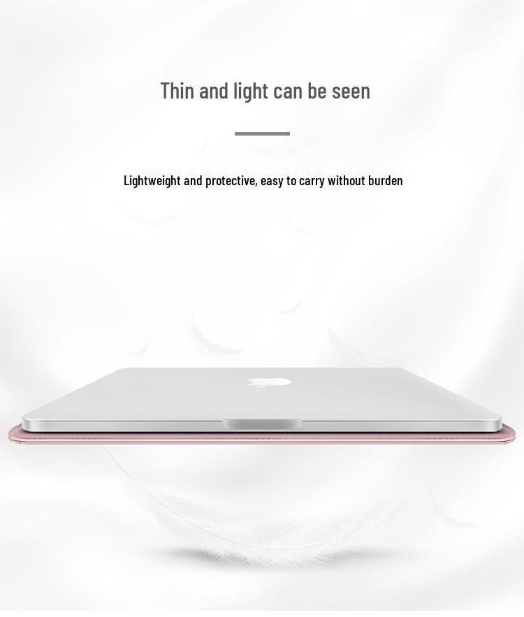 Custom Leather Sleeve Bag for MacBook 13/14/15 Inch - Protective Stand Computer Case