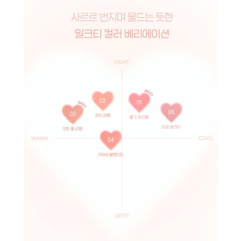 Peripera Blurry Tok Cheek 7.5g (5 Colors)