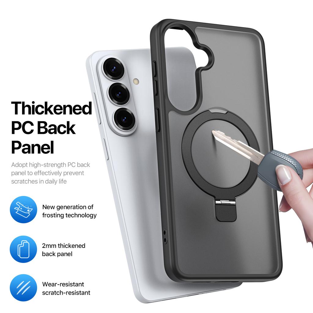 For Samsung Galaxy S26+ Magnetic Case DUX DUCIS Yind Series Kickstand PC TPU Matte Phone Cover