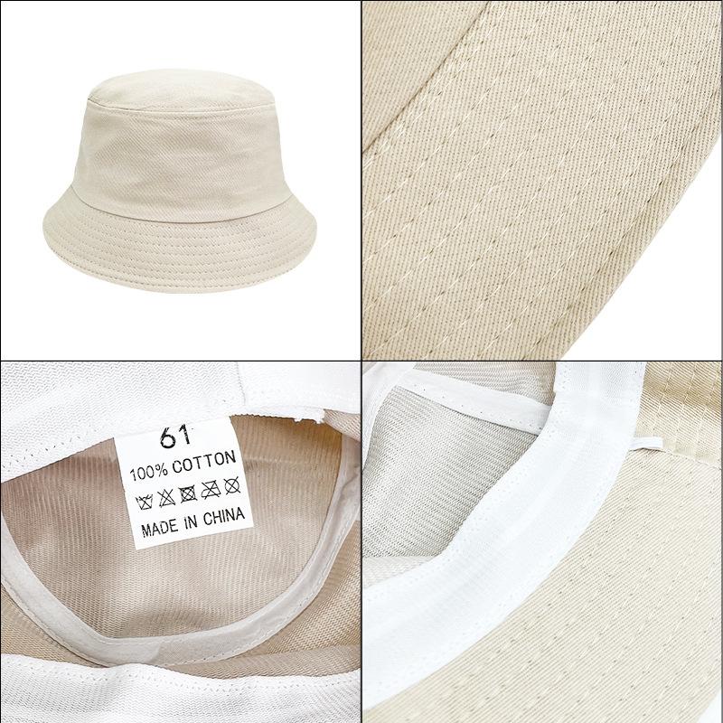 Summer Pure Cotton Big Head Fisherman Hat Women Show Face Small Face Protection UV Sun Protection Hat Big Brim Sun Protection Hat