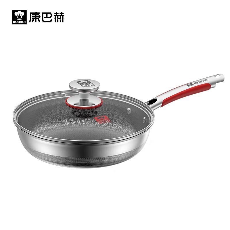 

Kanbahe 316L Stainless Steel Non-Stick Frying Pan with Lid