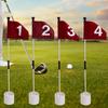 Portable Golf Practice Flagstick Set With ABS Putting For Indoor Outdoor Training