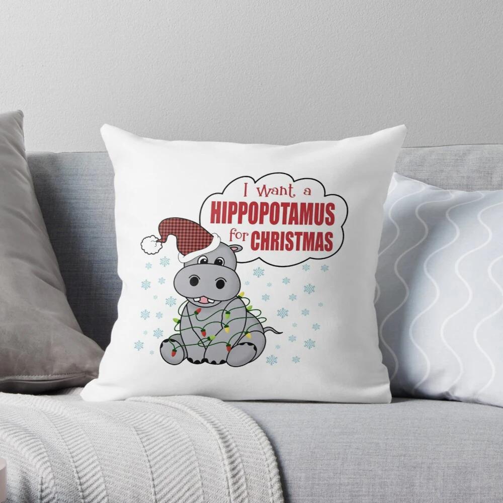 Merry Christmas Decoration Home Pillowcase Cushion Cover Autumn 45X45Cm Red Living Room Sofa Bed Pillowcase