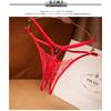 Light Luxury Lace Sexy Thong Women's Cross Strap Ultra-thin Hollow Temptation Panties Hot Open T Pants 2225