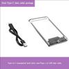 Xiaomi Transparent 2.5 Inch HDD Enclosure SSD SATA to USB 3.0 Type-C 3.1 Portable External Hard Drive Case Tool-Free