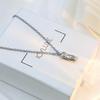 Minimalist 18k Stainless Steel Clavicle Chain with European/American Portrait Pendant for Women