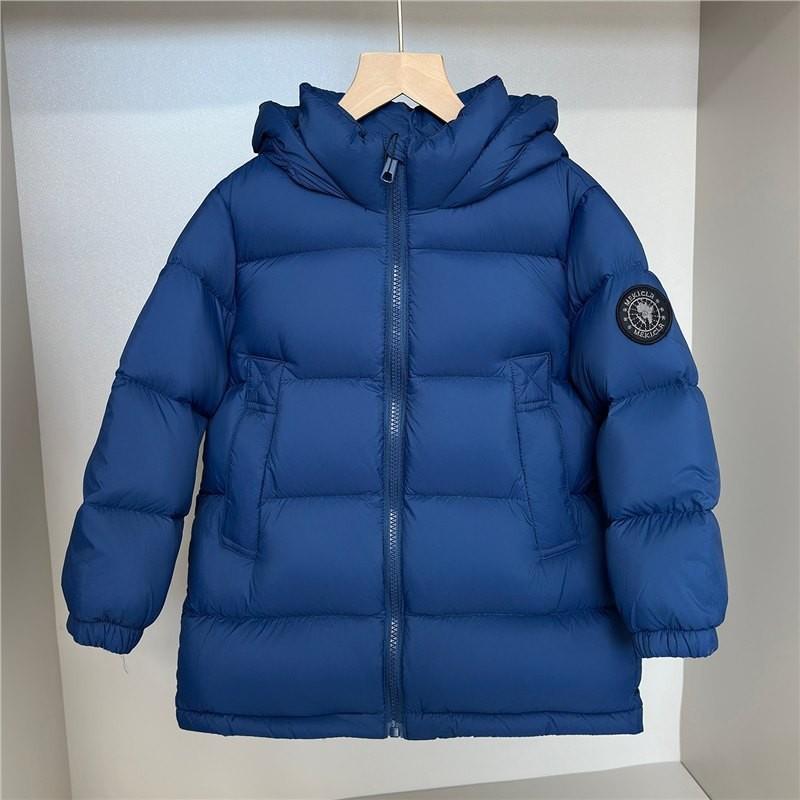 Kids Long Sleeve Down Jacket Hooded
