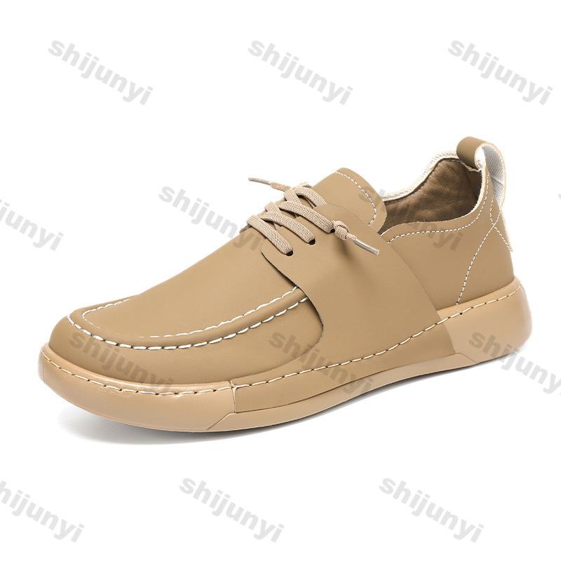 Fashion Large Size Men Shoes Spring Autumn Fashion Cross Tied Outdoor Casual Shoes Comfortable Vintage Non Slip Height Increase Sneakers