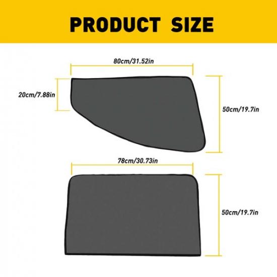 8x Car Magnetic Side Rear Front Sun Window Shade Cover Mesh UV Shield Protection