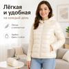 Women Autumn Winter Slim Short Hooded Warm White Duck Down Coat Women Outerwear Ultra-light Plus Size Thin Down Jacket