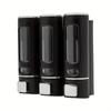 Dispenser Sapone a Muro 1/2/3 Teste Casa Pressa Manuale Igienizzante Mani Shampoo Bagnoschiuma Dispenser Accessori Bagno