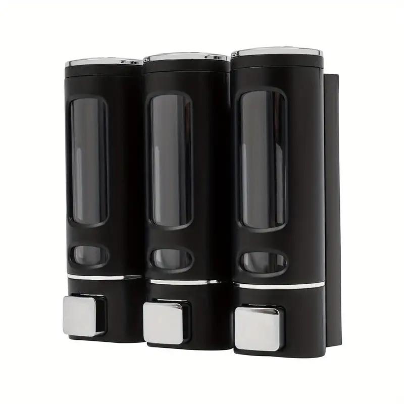 Dispenser Sapone a Muro 1/2/3 Teste Casa Pressa Manuale Igienizzante Mani Shampoo Bagnoschiuma Dispenser Accessori Bagno