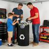 Indoor Recycling Bins For Kitchen 82L Oxford Folding Storage Recycling Garbage Can For Home Dorm Laundry Room Garage Bedroom