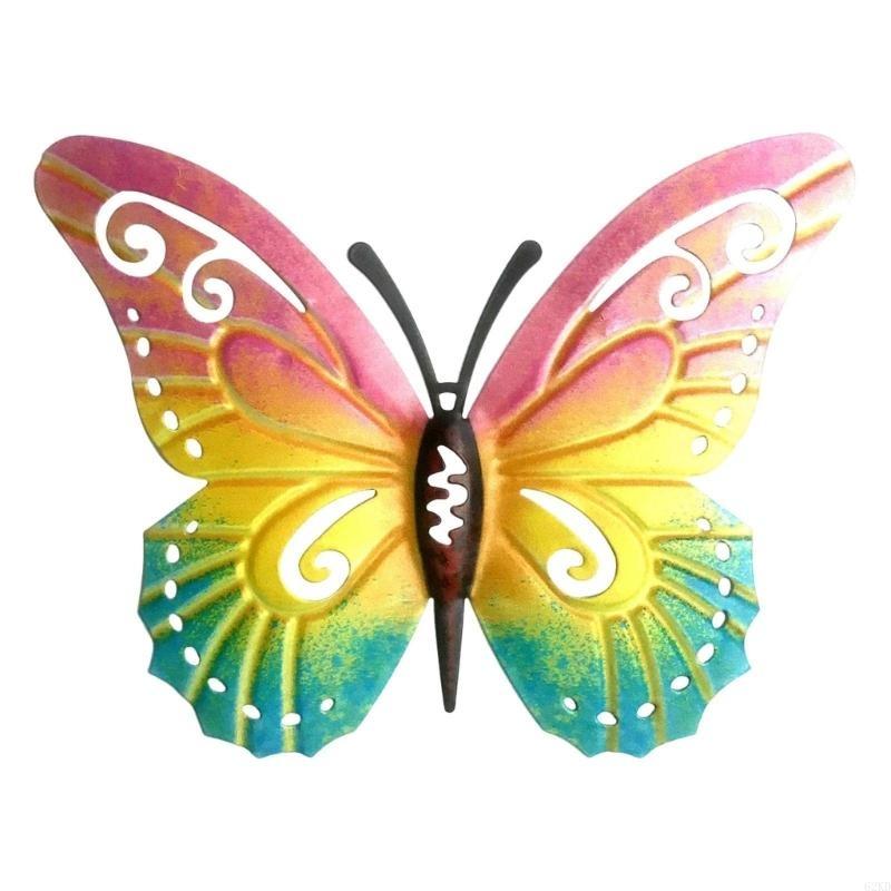 62KD Unique Butterfly Sculpture Wall Art for Garden Room with Simple Installation
