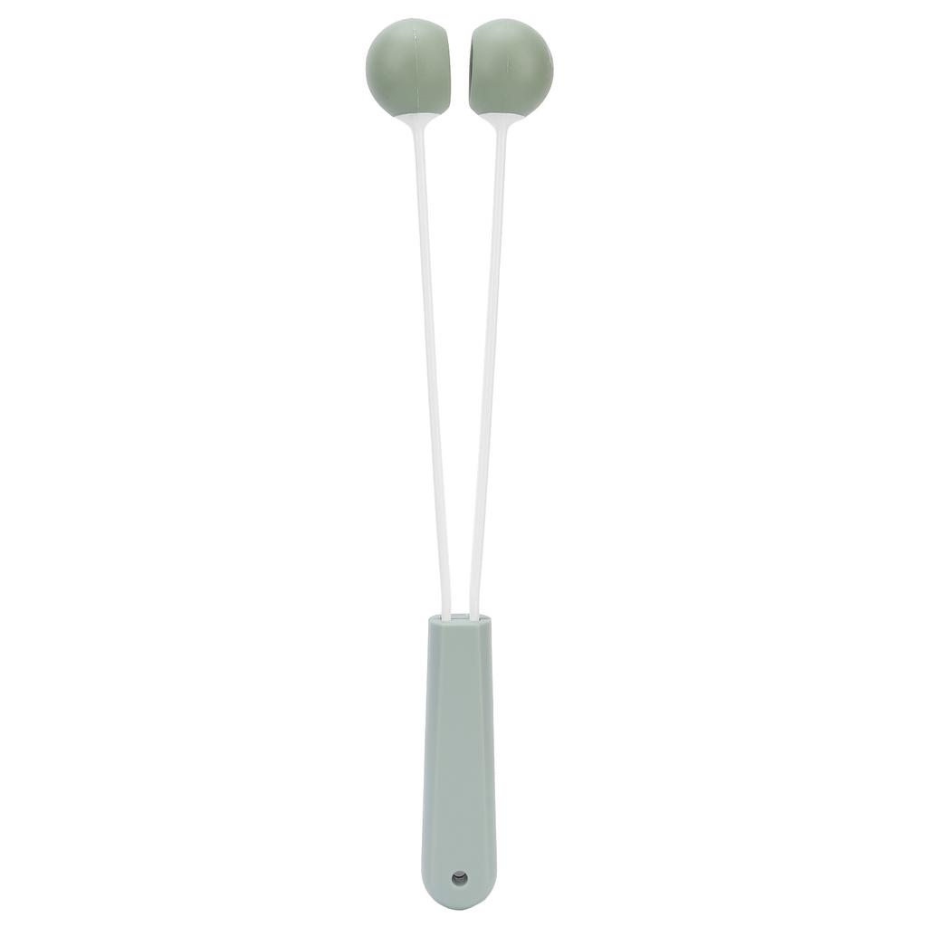 Body Massage Hammer Handheld Pat Massage Hammer Fitness Anti‑Slip Double Ball Silicone Body Pat Massager