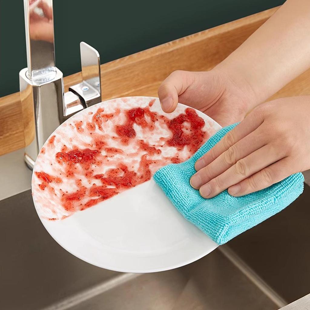 Professional Glass Cleaning Cloth Microfiber Cleaning Rags 20pcs Streak-Free Super Absorbent Clean Towels Reusable Washing Cloth