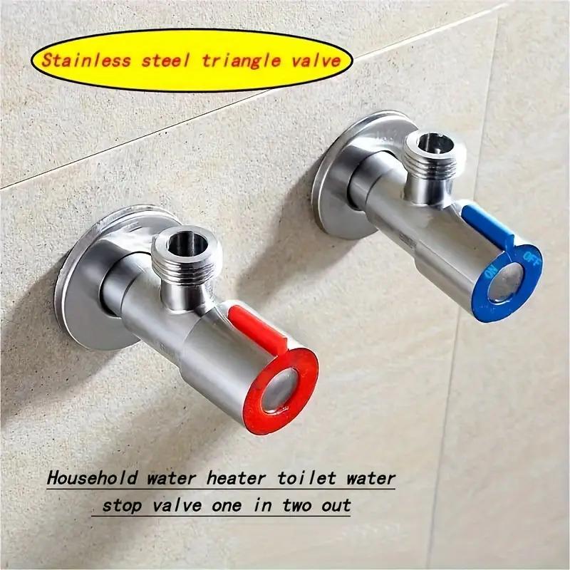 שסתום כניסה חם-קר מפלדת אל-חלד, ברזי זווית למילוי אסלה, ברז לדוד מים לכיור, אביזרי מטבח ואמבטיה