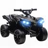 Kinder Elektro-Quad 6V Kinder-Quad mit Vorwärts-, Rückwärtsfunktion, Musik, LED-Scheinwerfern Schwarz