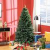 Artificial Christmas Tree 180cm with 1061 Branches and Metal Base, Green