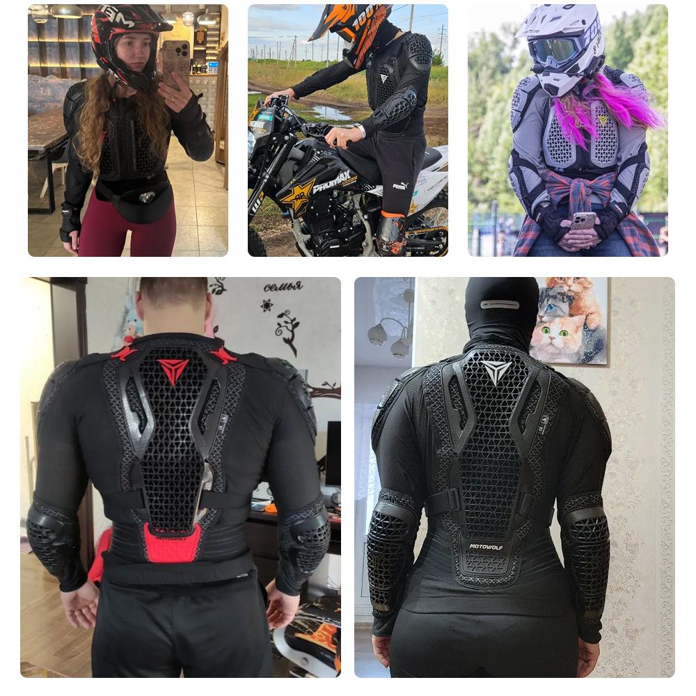 Motorradjacke Körperpanzerung für Motorradschutz Atmungsaktiv Abriebfest Aufprallschutzausrüstung Moto Turtle Fahrjacke Hose