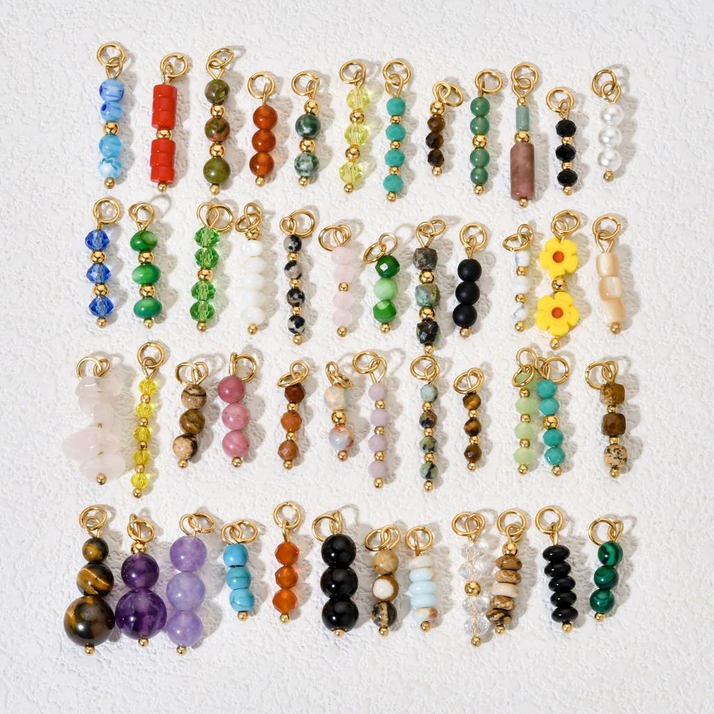 DIY Jewelry: Stainless Steel Rings, Natural Stone Crystal Necklace and Earring Pendants