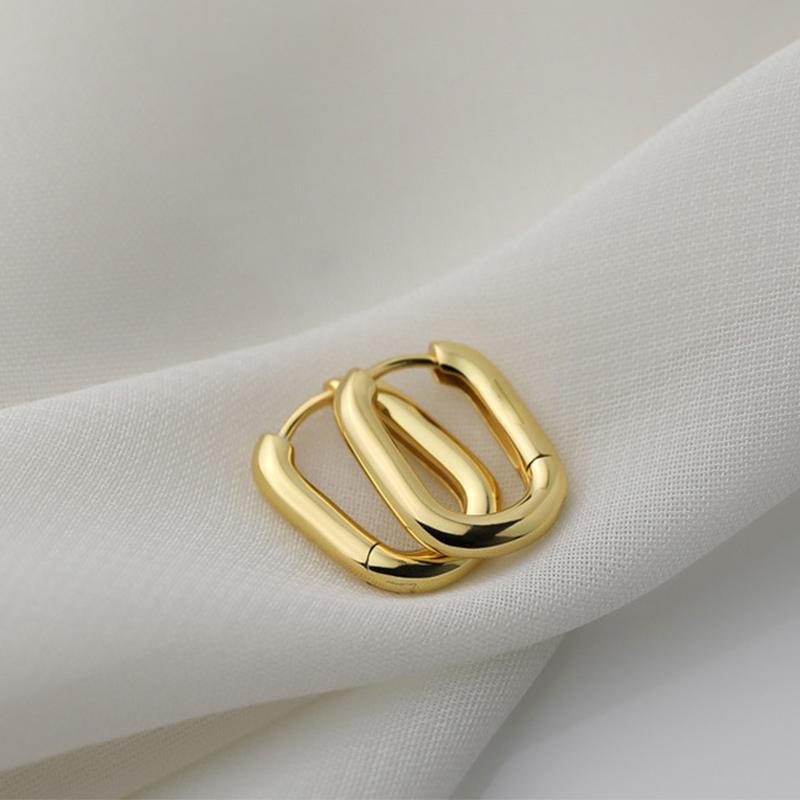 Boucles d'oreilles Vintage en métal épais, créoles exagérées, vague irrégulière, géométrie Concise, bijoux Hip-Hop pour femmes et filles