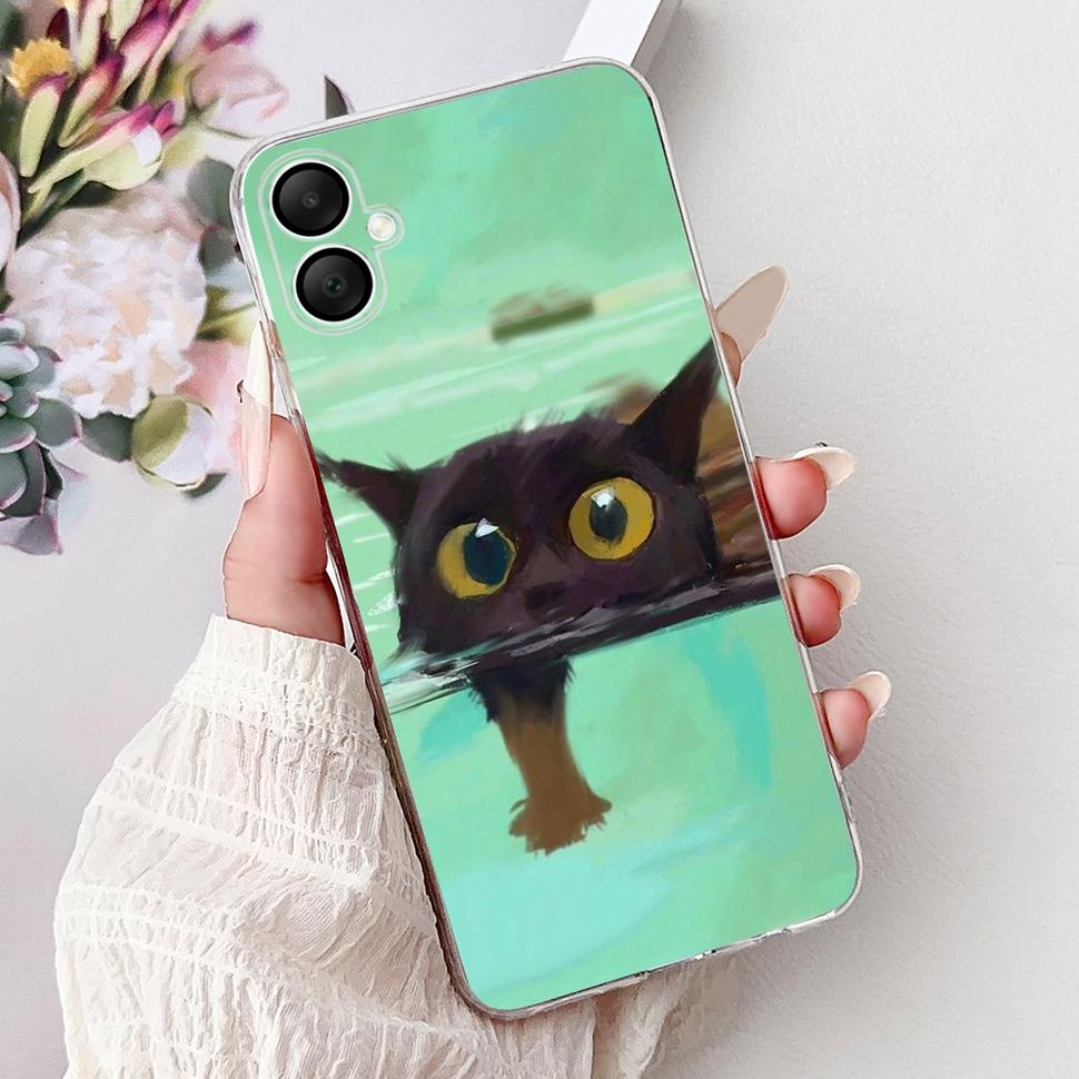 Casing Popular Rose Girl Painted Cover For Samsung Galaxy A06 Soft Silicone Phone Case For Samsung A05 A06 Back Cover Capa Bags
