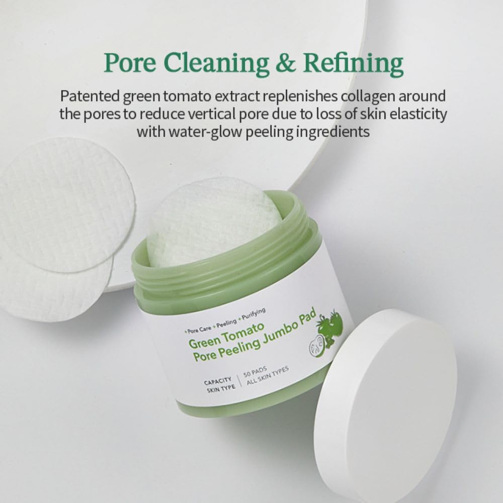 [SUNGBOON EDITOR] Green Tomato Pore Peeling Jumbo Pad 180ml 60EA