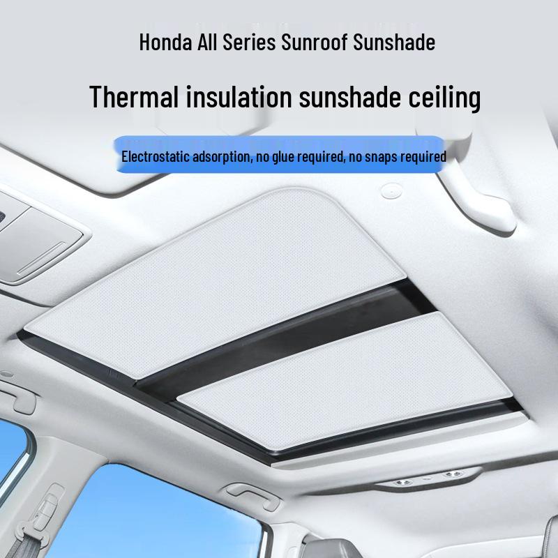 

Honda Compatible Electrostatic Sunshade for CRV, HRV, URV, XRV, Binzhi, Guandao, Haoying, and Accord Gray-White Mesh [Silicone Static Adhesion]