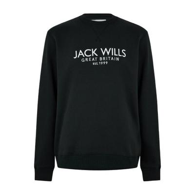 Jack Wills Herren Belvue Sweatshirt mit besticktem Logo