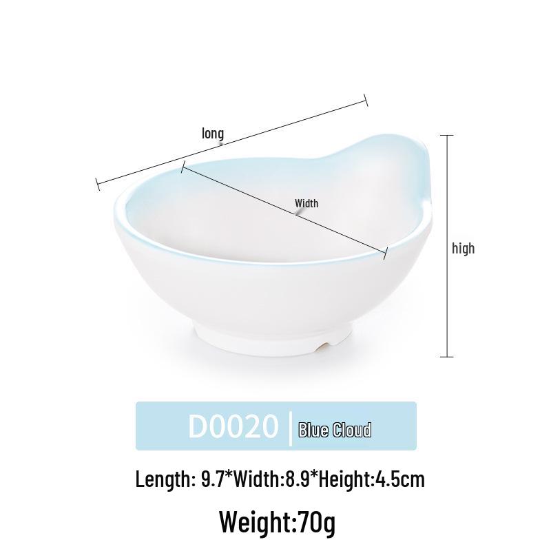 Imitation Porcelain Melamine Ramen Bowl - Large Douli Hat Design for Soup, Mala Tang, Rice Noodles