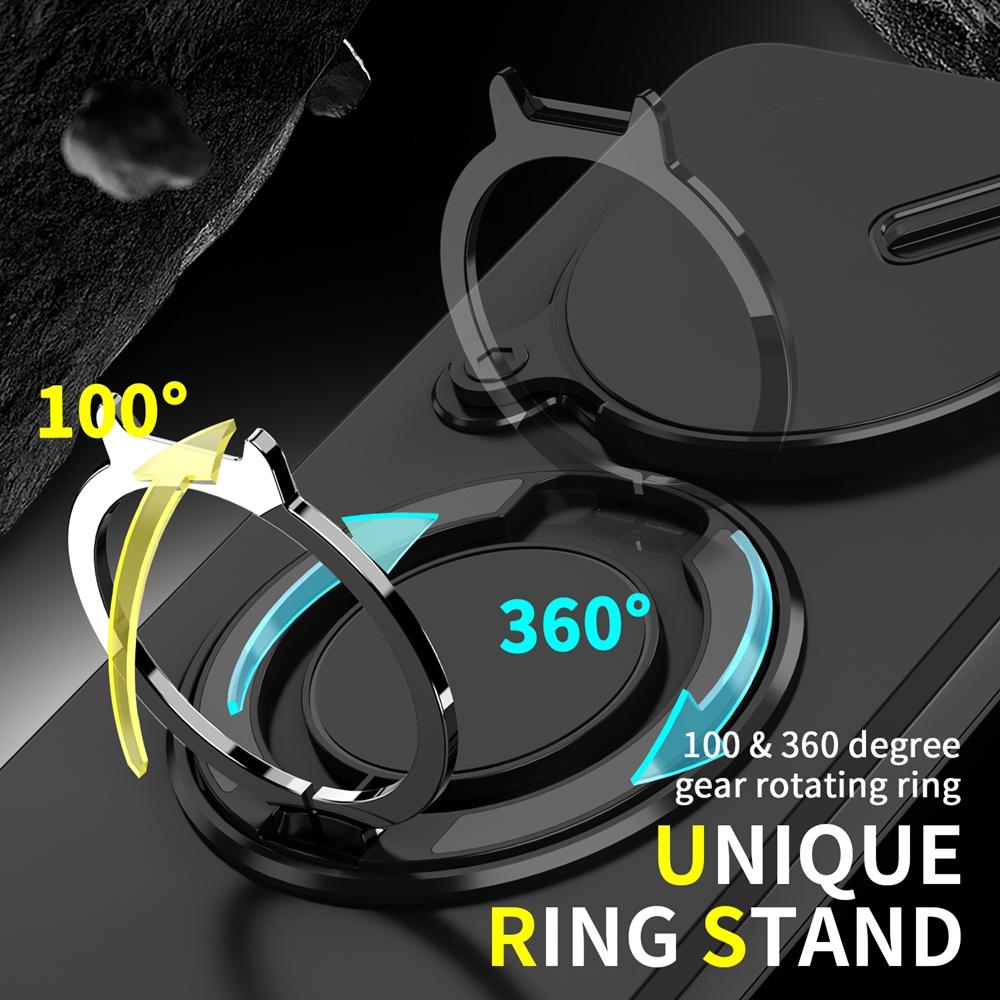 For Xiaomi Redmi Note 15 4G Case Armor For Magsafe Magnetic Wireless Charge Case For Redmy Note15 Ring Holder Slide Lens Cover