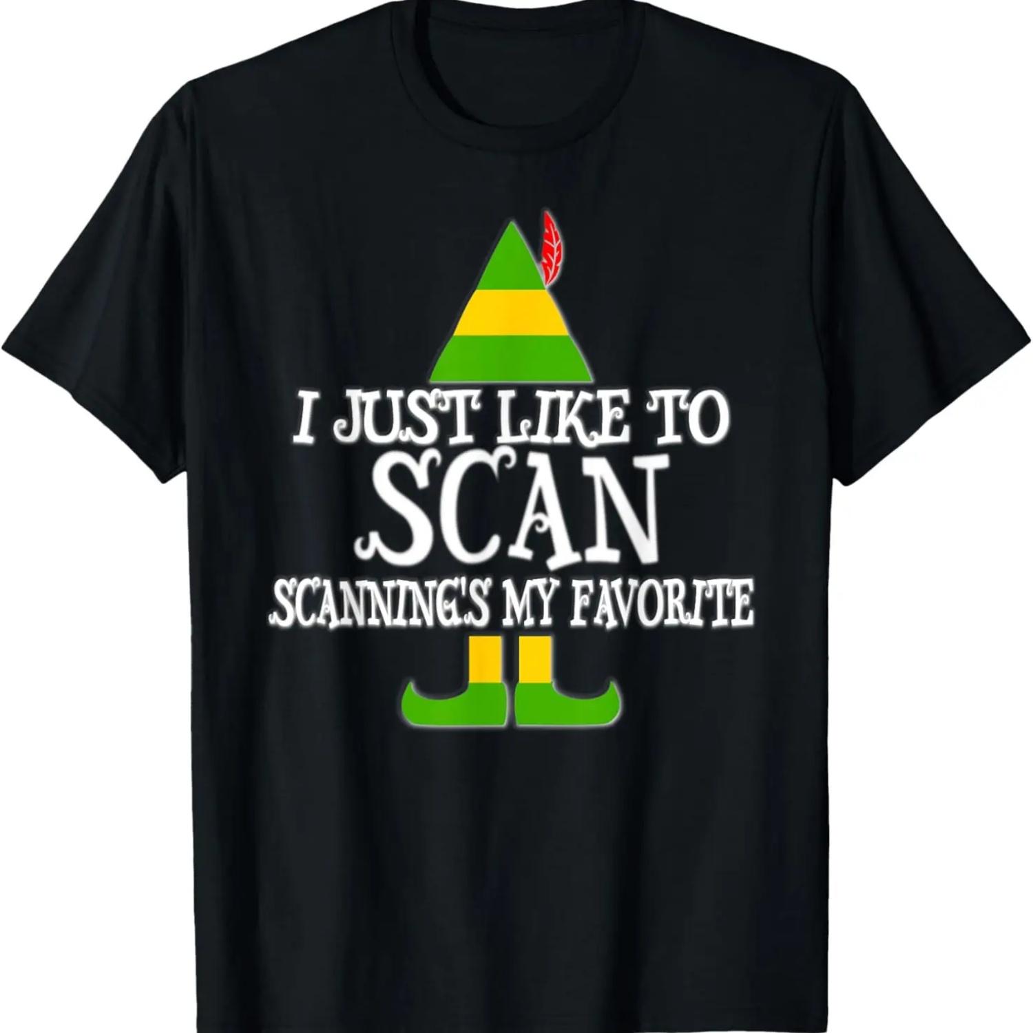 I Just Like To Scan Ultrasound CT MRI US Christmas T Shirt T-Shirt S