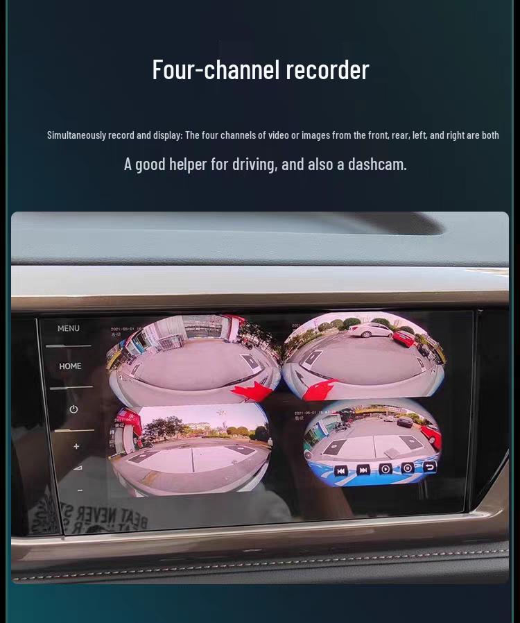 Ultra HD 3D Panoramic Camera for Toyota Highlander Crown Lu Fang