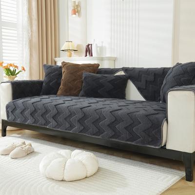 Plush Sofa Cushion Winter New Non-Slip Seat Cushion Light Luxury Leather Sofa Special Cover Cover Cloth Towel