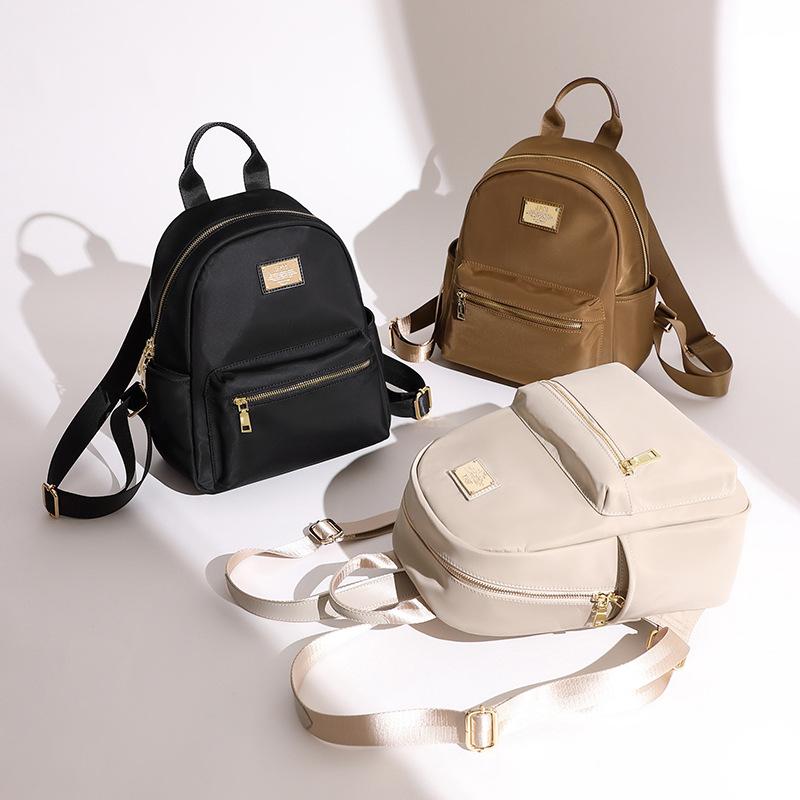 Oxford Cloth Backpack Korean Version Small Backpack Female Lightweight Commute Autumn Nylon Waterproof Mini Small