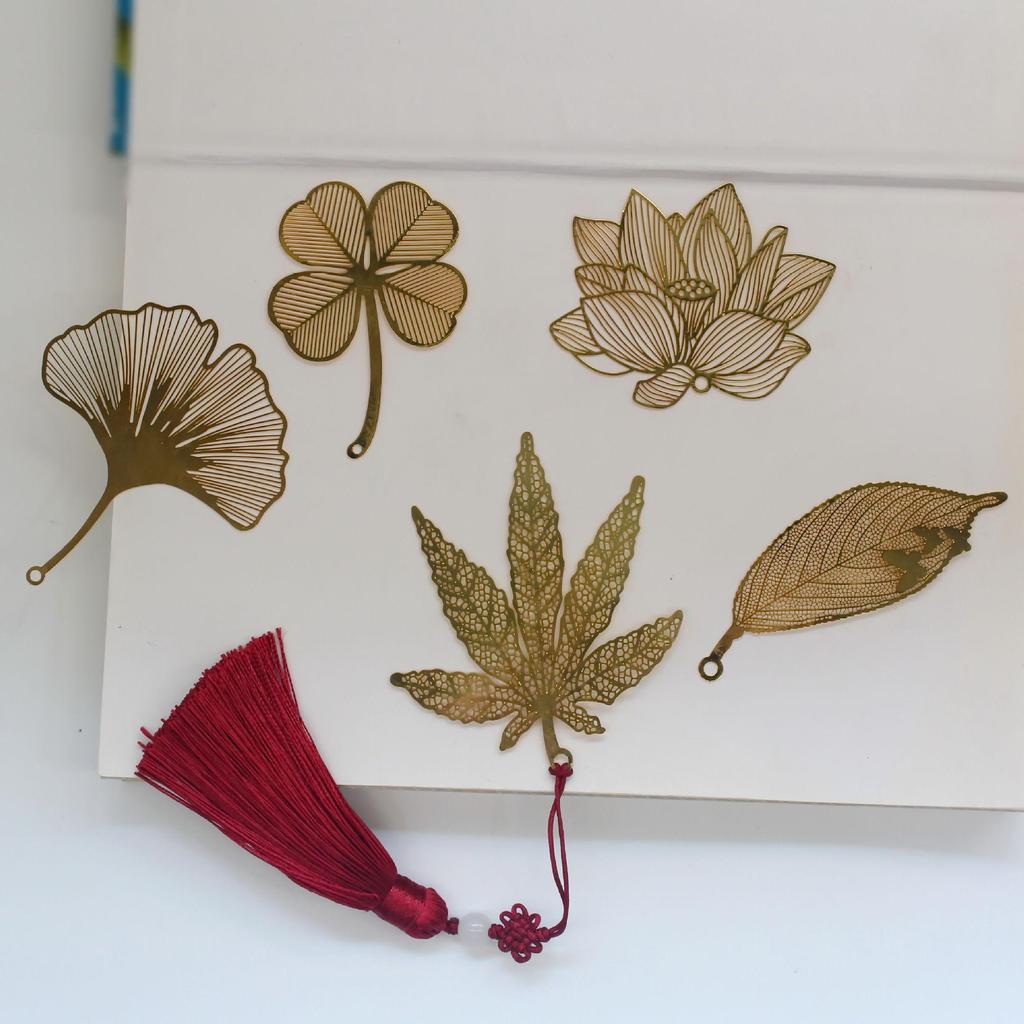 Brass Leaf Vein Metal Bookmarks - Student Stationery & Gifts (2026)