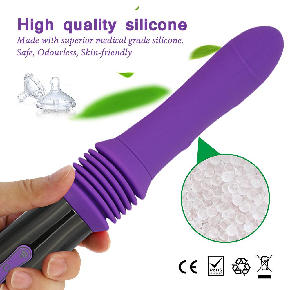 Machine sexuelle, gode télescopique, vibrateur automatique, masseur haut et bas, poussée du point G, jouet Vaginal, Masturbation féminine