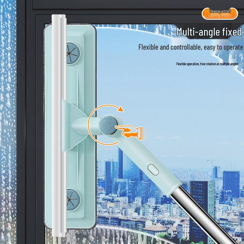 Double-Sided Universal Glass Wiper & Squeegee for High-Rise Windows