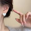 Vintage Heart Stud Piercing Earrings For Women Girl Korean Fashion New Trendy Jewelry Accessories Gift Party Daily