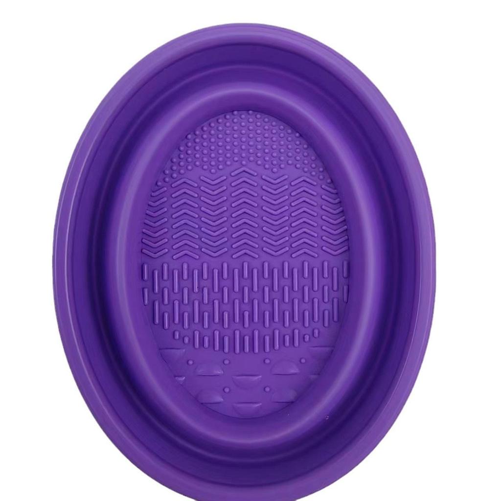 Silicone Makeup Brush Cleaning Bowl & Puff Pad Artifact